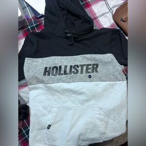 Hollister Black, Gray, and White Hoodie. NWT